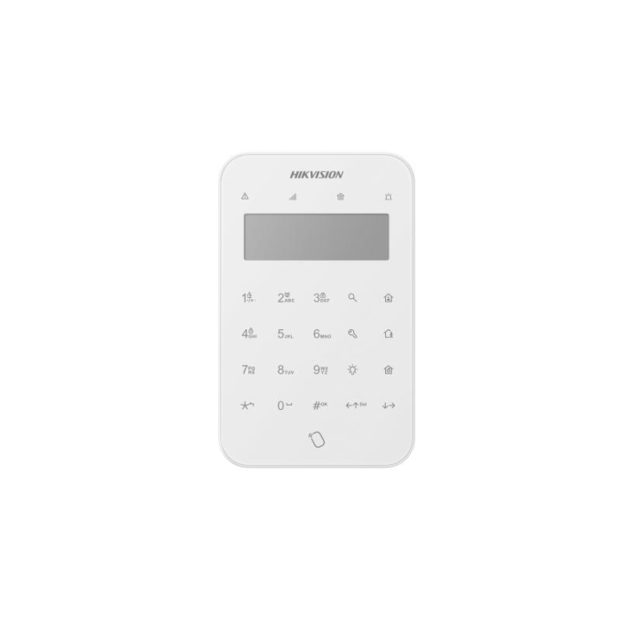 Teclado inalámbrico con pantalla LCD para armado y automatización