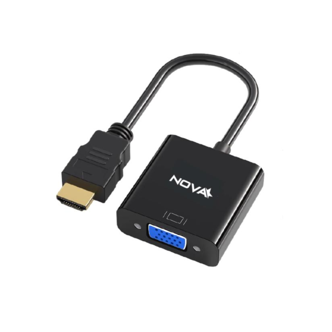 Adapt Nova HDMI to VGA 15cm Negro