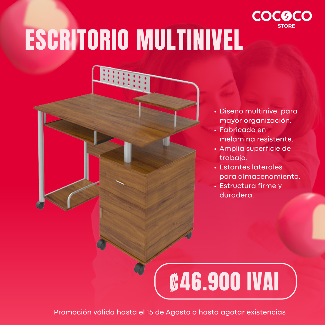 Escritorio Multinivel Xtech Melamina#Xtf-Cd195