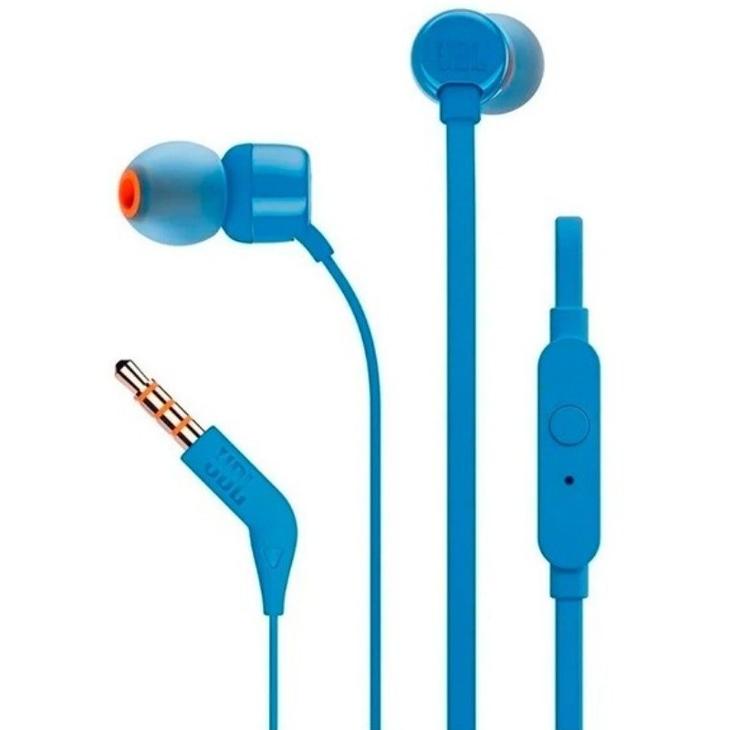 Audífonos JBL T110 In-Ear Alámbrico Azul