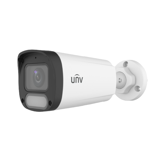 CAMARA UNIVIEW IP BULLET 4MP 2.8MM WISE-ISP WARM LIGHT 30M IP67 POE- AUDIO IPC2314LE-ADF28K-WP-L