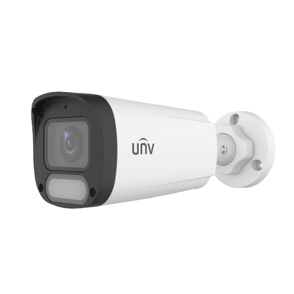 CAMARA UNIVIEW IP BULLET 2MP 2.8MM WISE-ISP WARM LIGHT 30M IP67 AUDIO IPC2312LE-ADF28K-WP-L