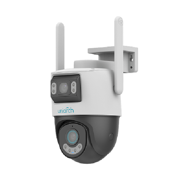 CAMARA UNIARCH IP-WI-FI PT-DUAL 3MP+3MP 2,8MM&4.0MM IR-30M IP66 2AUDIO UMD 2.4GHZ UHO-P2S-M33F34