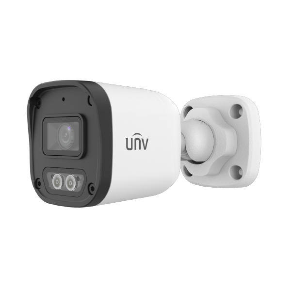 CAMARA UNIVIEW IP BULLET 4MP 2,8MM DUALLIGHT BLC/HLC IR-30M IP67 AUDIO POE IPC2124LB-AF28-DL-ECO