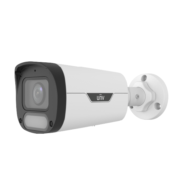 CAMARA UNIVIEW IP BULLET 4MP 2.8MM COLOR-H WISE-ISP WARM LIGHT 30M IP67  AUDIO IPC2314LE-ADF28KM-WP