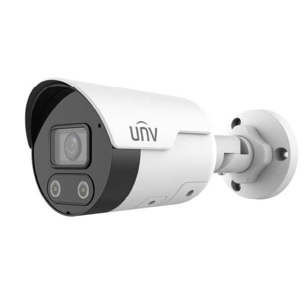 CAMARA UNIVIEW IP MINI-BULLET 4MP 2.8MM COLOR HUNTER POE WDR IR 30M IP67 2WAY-AUDIO IPC2124LE-ADF28K