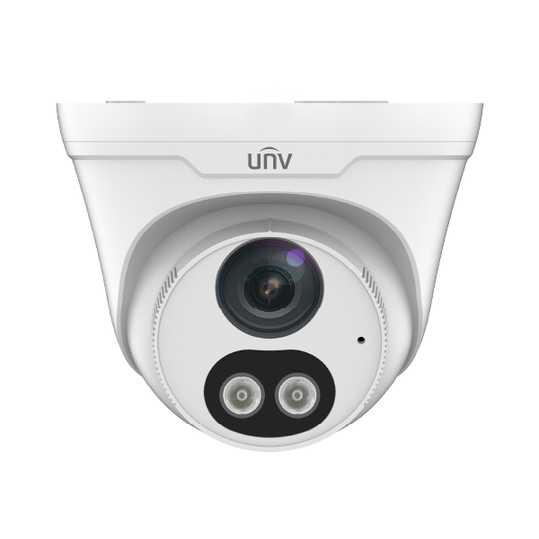 CAMARA UNIVIEW IP DOMO 2MP 2.8MM COLOR HUNTER POE WDR IR30M IP67 2WAY-AUDIO IPC3612LE-ADF28KC-WL