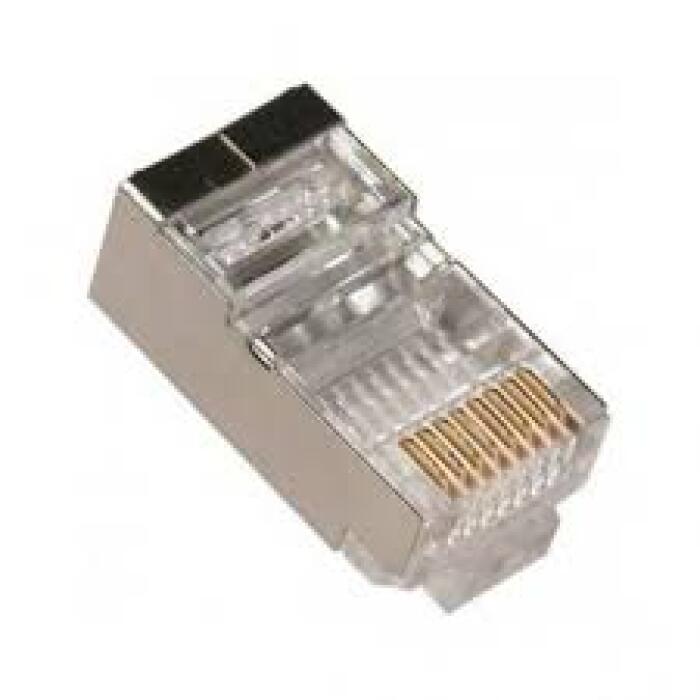 Conector RJ45 CAT5e FTP blindado RIG/FLEX.