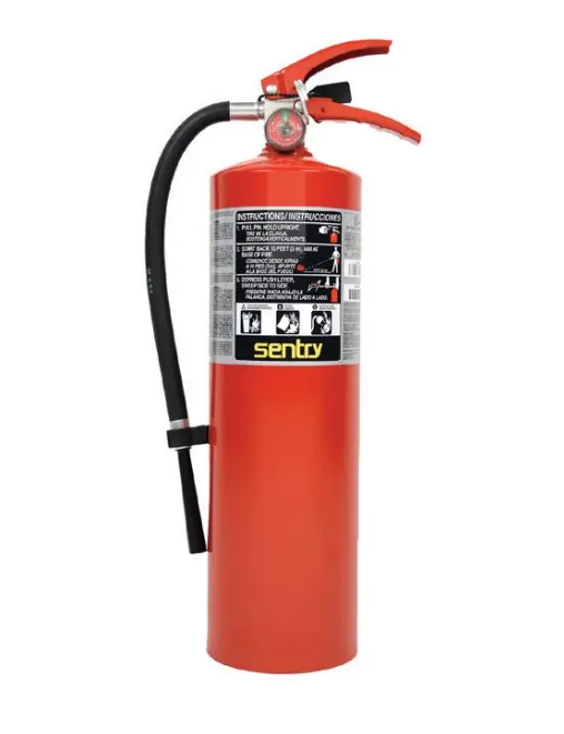 Extintor FORAY, modelo AA10S, clasificación 4-A:80-B:C, código UN1044, extintor de incendios, clase de riesgo 2.2. ANSUL