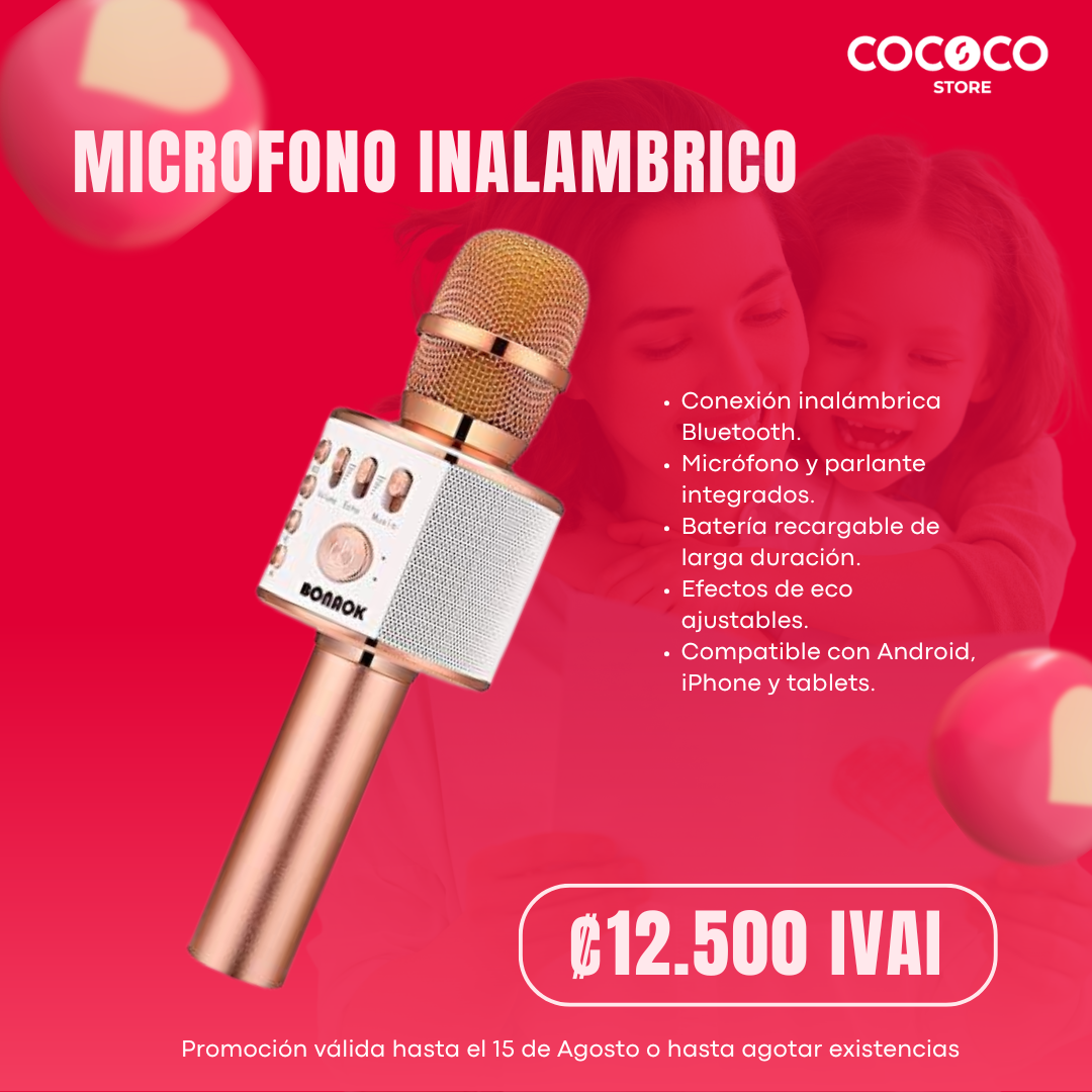 Microfono Inalambrico Bonaok Party Q37