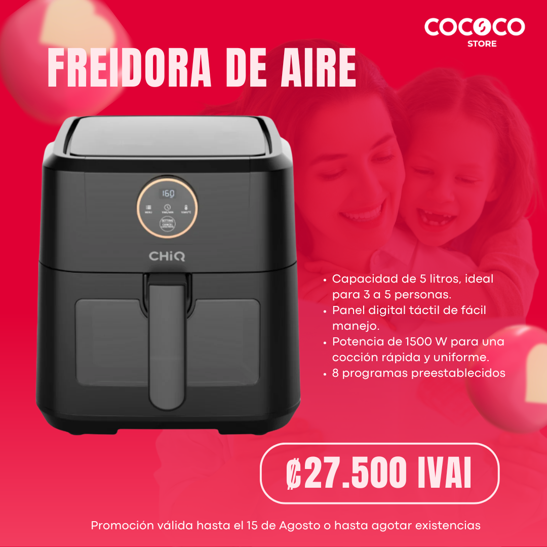 Olla Freidora de Aire Chiq Digital 5L