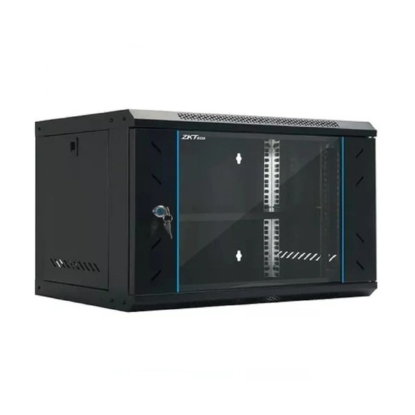 GABINETE CERRADO DE PARED COMPACTO DESARMADO CON BANDEJA ZKTECO 9U  ZK-R9U-5409A