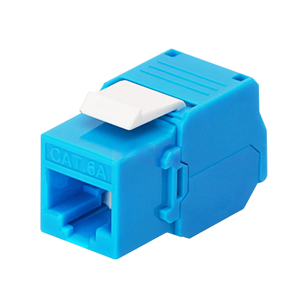 JACK CAT 6A AZUL 180 GRADOS TEKLINK UL – KEYMTL6A180BL