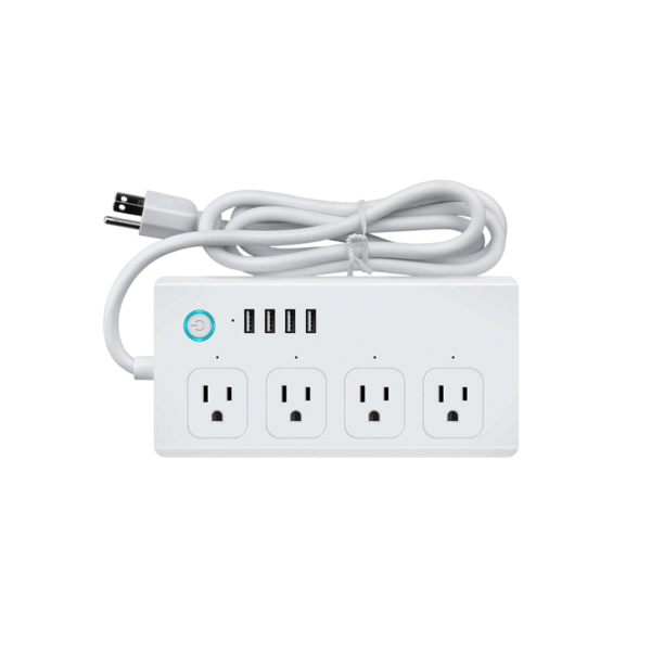 REGLETA INTELIGENTE WIFI 4 TOMAS 2 USB A + 2 USB C TEKLINK TUYA TK-SM-301-X