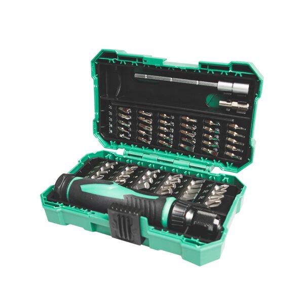 CAJA PROSKIT DE DESATORNILLADOR CON 57  PUNTAS EN 1 INTERCAMBIABLES SD-9857M