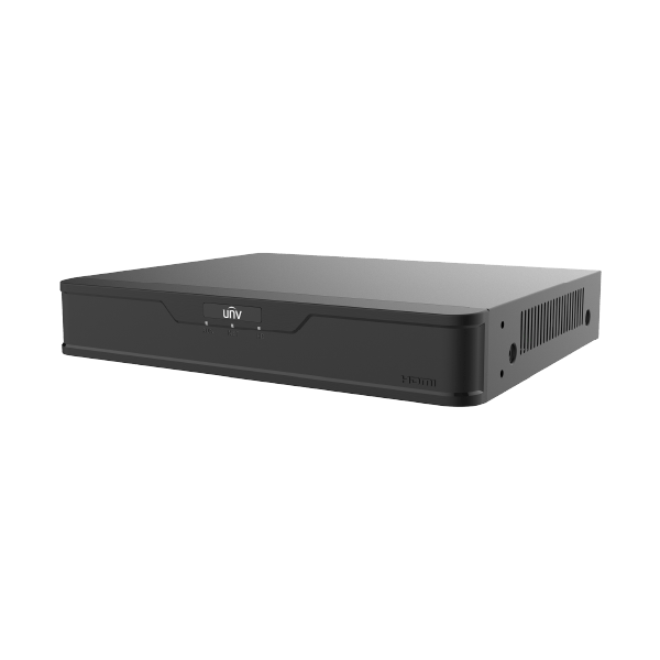 NVR UNIVIEW 8 CANALES 8CH IP 1HDD/24TB SIP UMD VCA REC-12MP 2AUDIO NVR301-08B-IQ