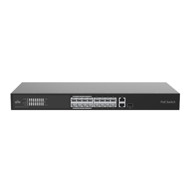 SWITCH UNIVIEW 16 PUERTOS POE 10/100+1PUERTO GIGABIT+1GIGABIT COMBO 250W L2 NSW3000-16T1GT1GC-POE-IN