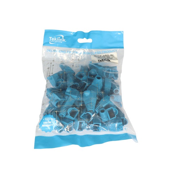 BOTAS PARA PATCH CORD RJ-45 AZUL PAQUETE DE 50 UNIDADES TEKLINK