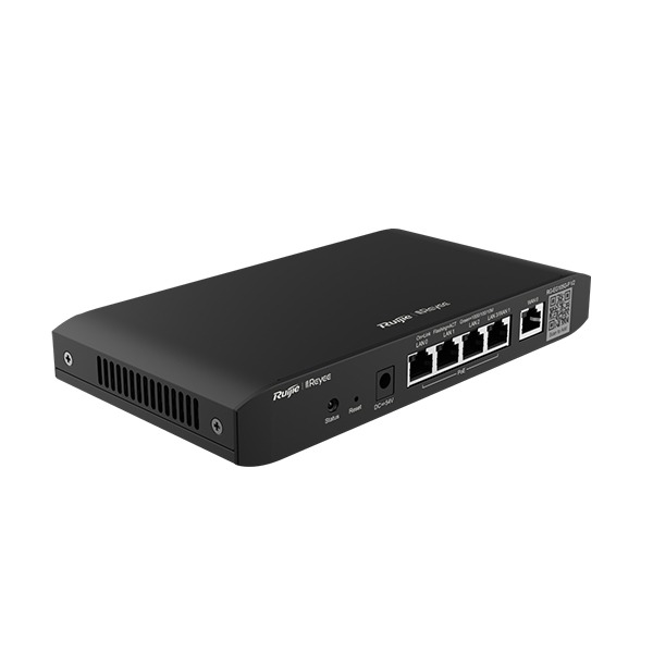 ROUTER RUIJIE-REYEE 5 PUERTOS GIGABIT 4 POE+ 600MBPS 100 USUARIOS  RG-EG105G-P V3
