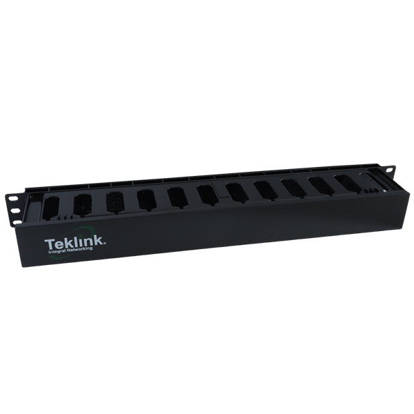 ORGANIZADOR CABLE HORIZONTAL RANURADO 1U – 1 LADO – TEKLINK