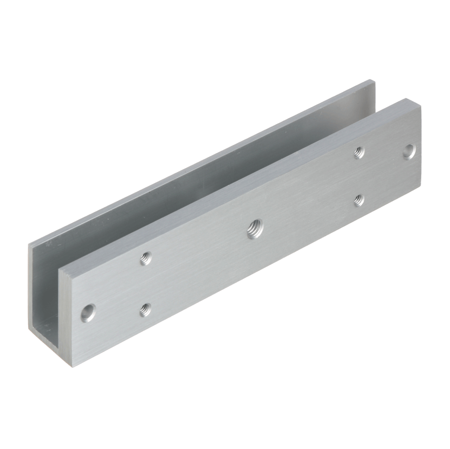 ACCESORIO DE CONTROL ACCESO TEKLINK SOPORTE EN U PARA MARCO PUERTA VIDRIO ENTRE 8 Y15MM  ASF280U