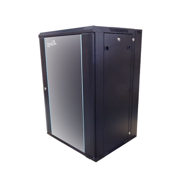GABINETE CERRADO DE PARED ABATIBLE – 60CMS ANCHO X 55CMS PROFUNDIDAD X 90CMS ALTURA 18U TEKLINK