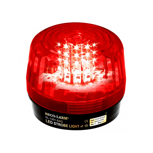 LUZ ESTROBO LED  ROJA SIRENA UL 54 LEDS  12-24VDC VAC  SECO-LARM SL-1301-SAQ/R