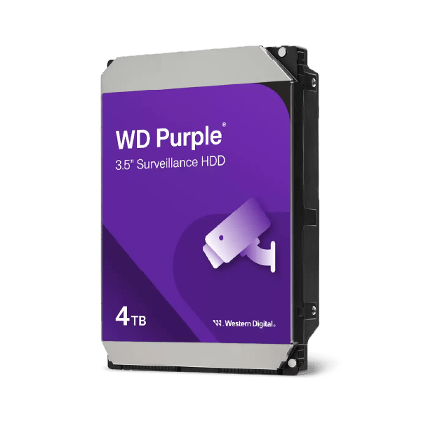 DISCO DURO WESTERN DIGITAL 4TB PURPLE CCTV 3,5″ 6GB WD40EVRX