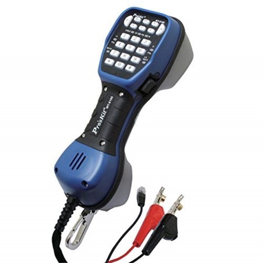 JUEGO MICRO TELEFONO PROBADOR P/LÍNEAS DE ALAMBRE DE COBRE PROSKIT  MT-8100
