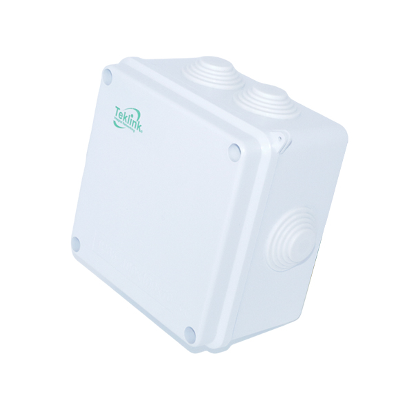 CAJA PLEXO TEKLINK 10X10X7 CM ABS GRIS IP65 4 X 4 IK08 CON O SIN CONOS CP10105