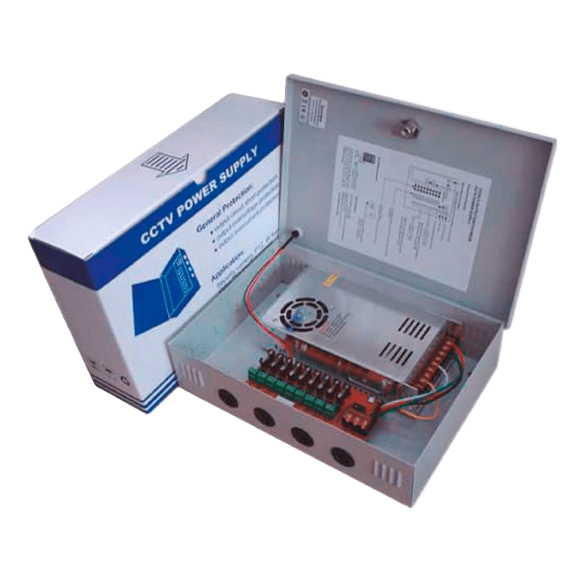 Fuente de Poder para CCTV Deluxe de Poder, Dlx, CCTV, 9 CH, 12V-25A, MPS3009D
