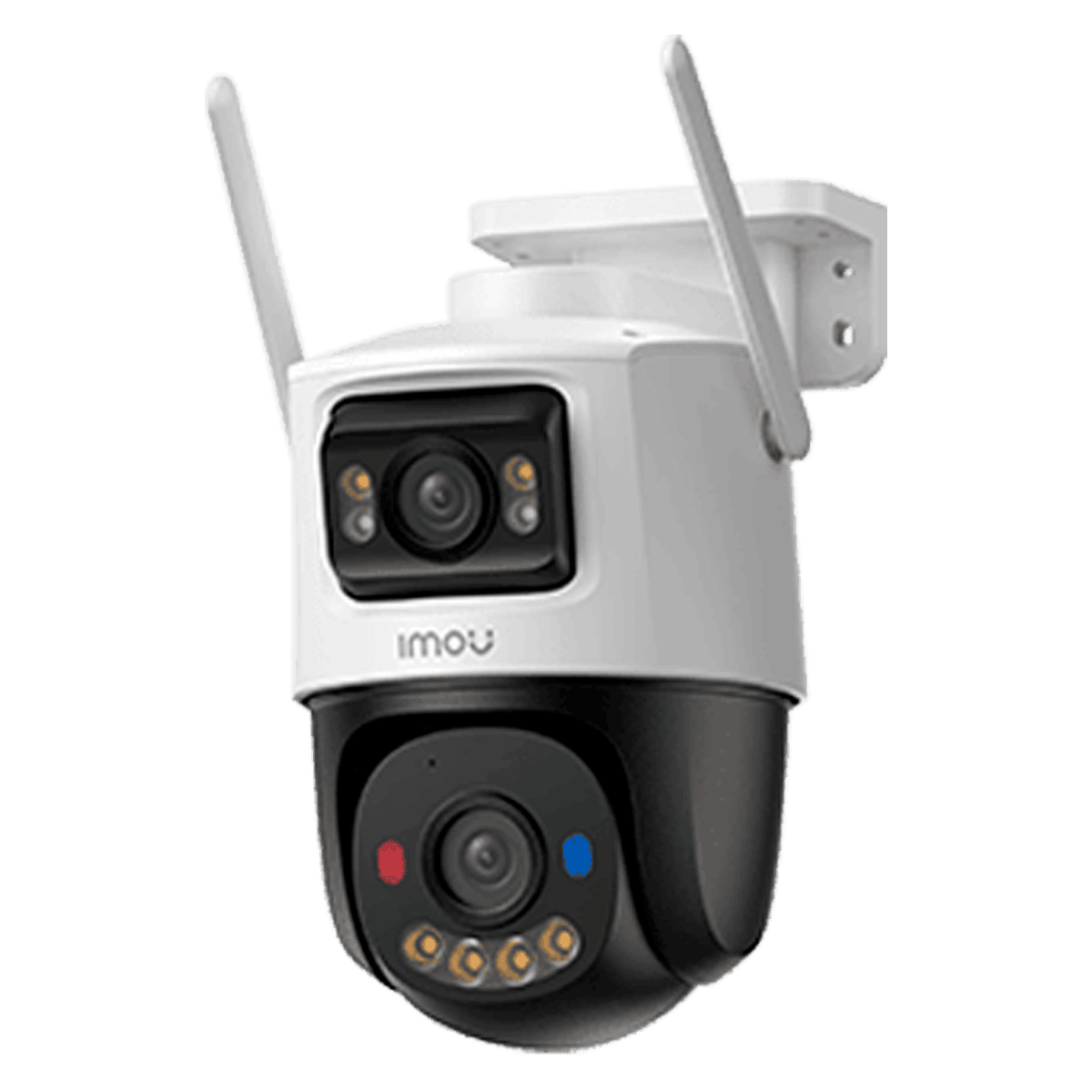 Cámara Imou Cruiser Dual 2 Pro, 8MP, disuasión activa, lente 4+4MP, aurora full color, visión nocturna, IPC-S7XFN-8U0WED