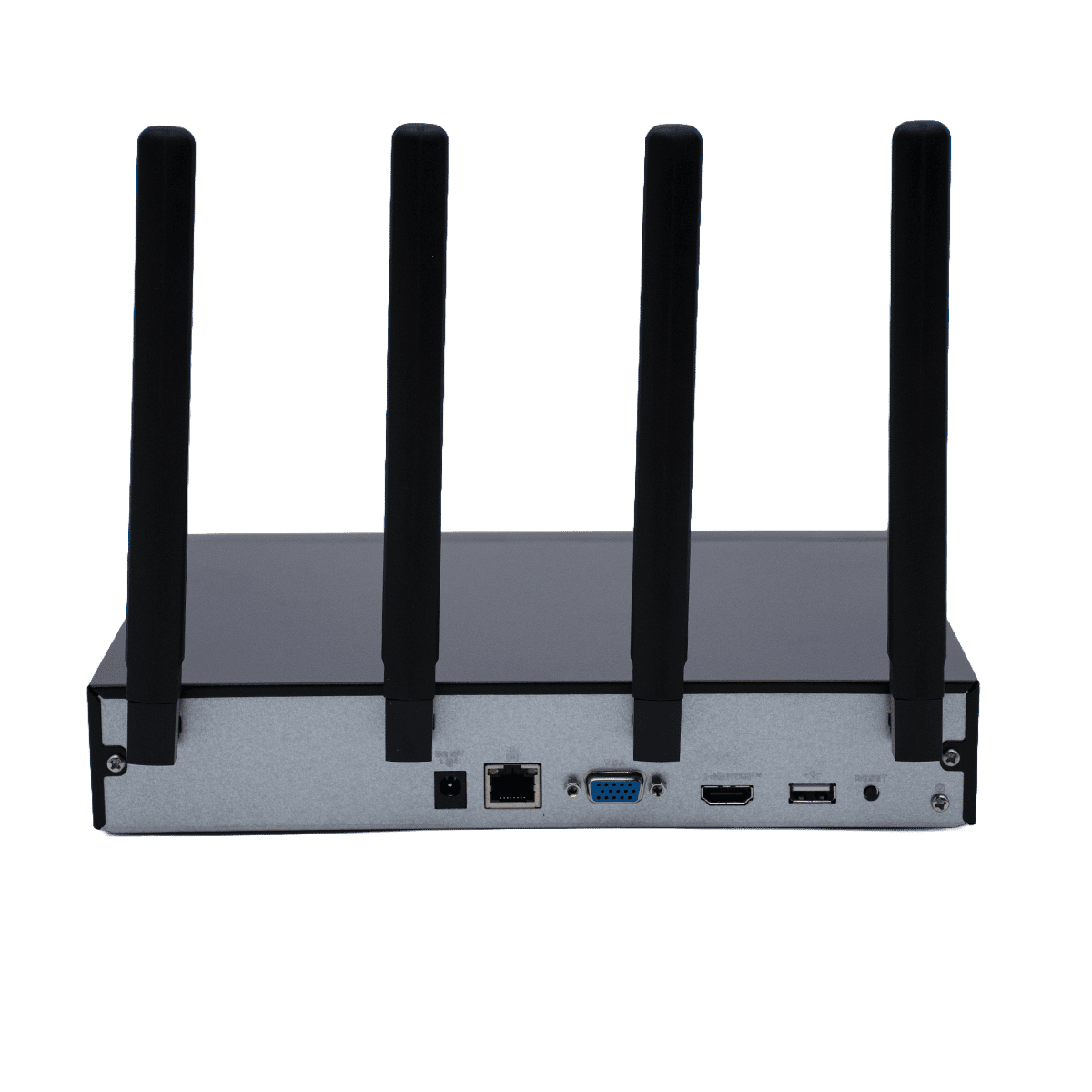 Video grabador, Imou, 10CH, WiFi 6, H.265, dual band, 4 antenas externas y auto-pairing con cámaras Imou, HDD hasta 16 TB, salida HDMI-VGA, 4K, micrófono y parlante integrados, Onvif, NVR-N110W-8A0E