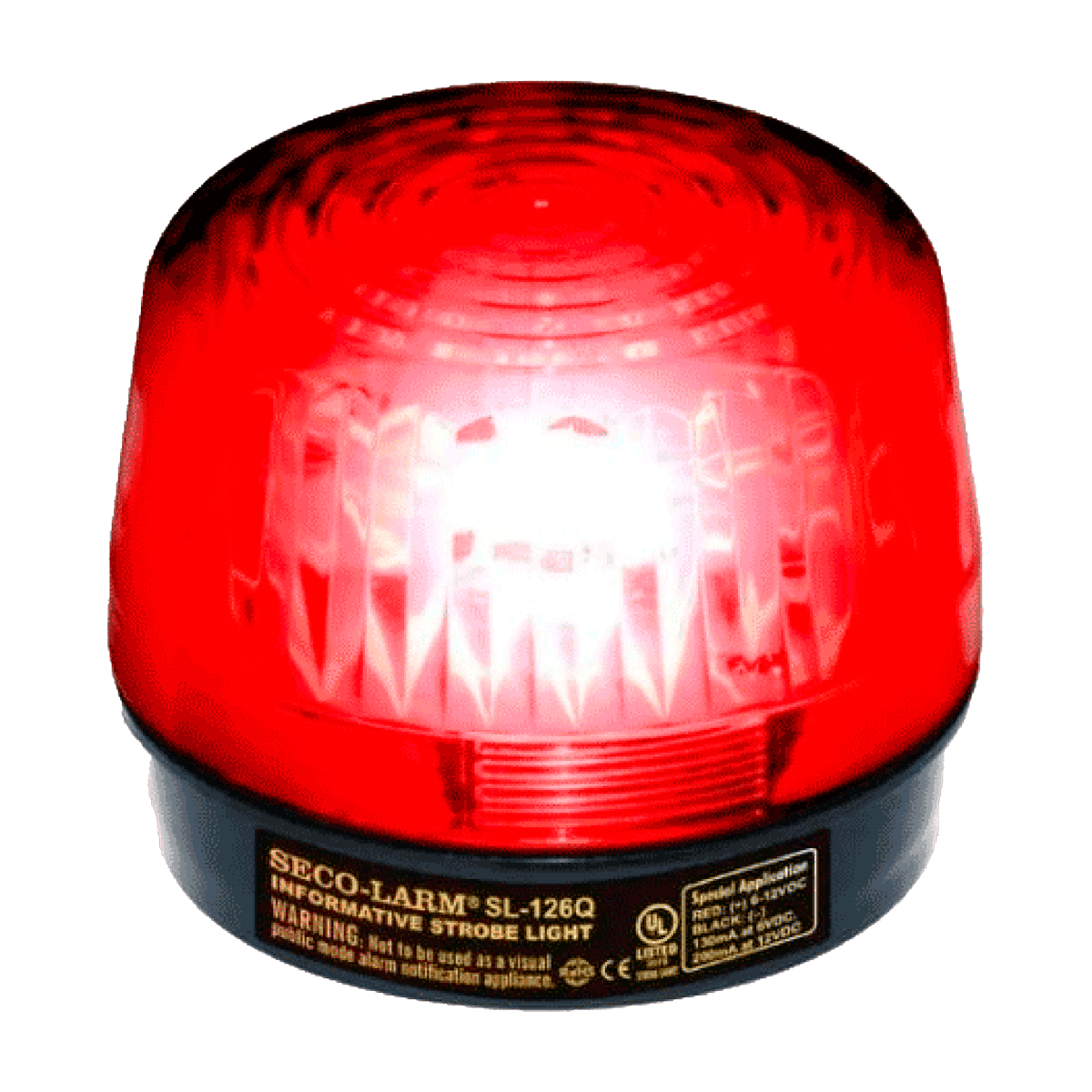 Accesorio para Alarma Seco-Larm Enforcer SL-126Q-R Estrobo Rojo 6-12 VDC IP55