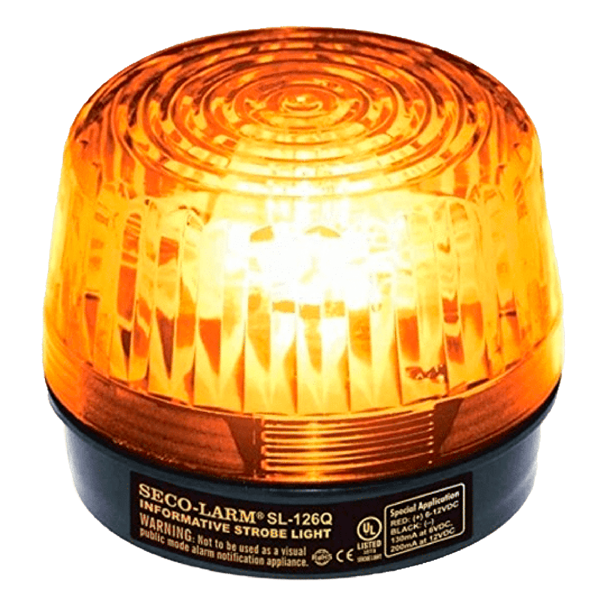 Accesorio para Alarma Seco-Larm Enforcer Estrobo Ámbar 6-12 VDC IP55