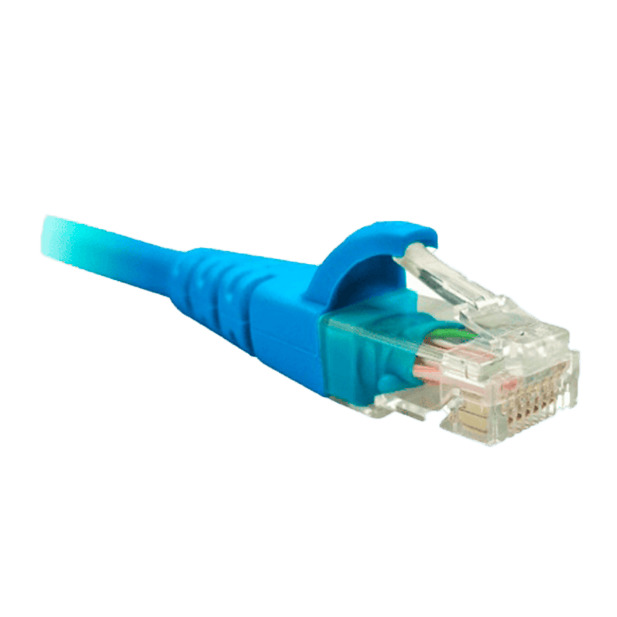 Cable de Red Lantek LTK-C603B-FLAT Patch Cord Cat6 3ft Azul