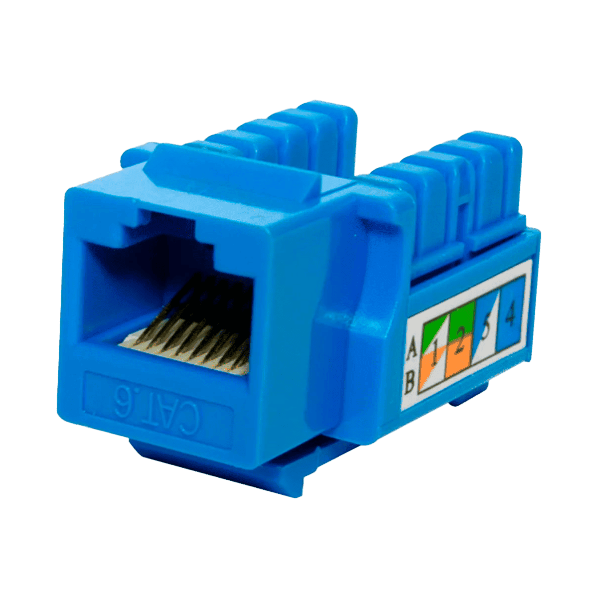 Conector RJ45 Lantek LTK-C6JB Cat6 Azul