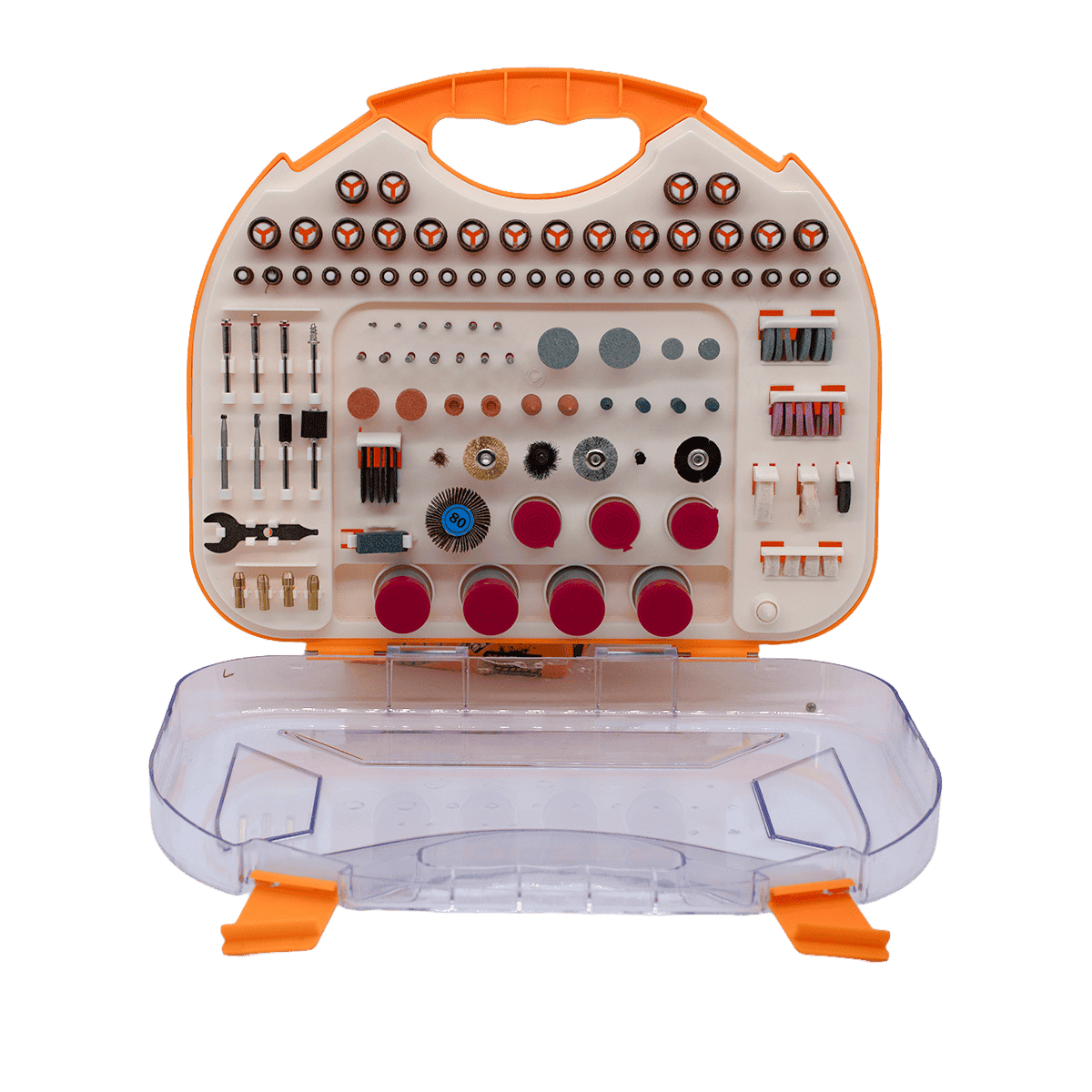 Juego de mini piezas para herramienta rotativa, Tolsen, 250 pcs, 77115