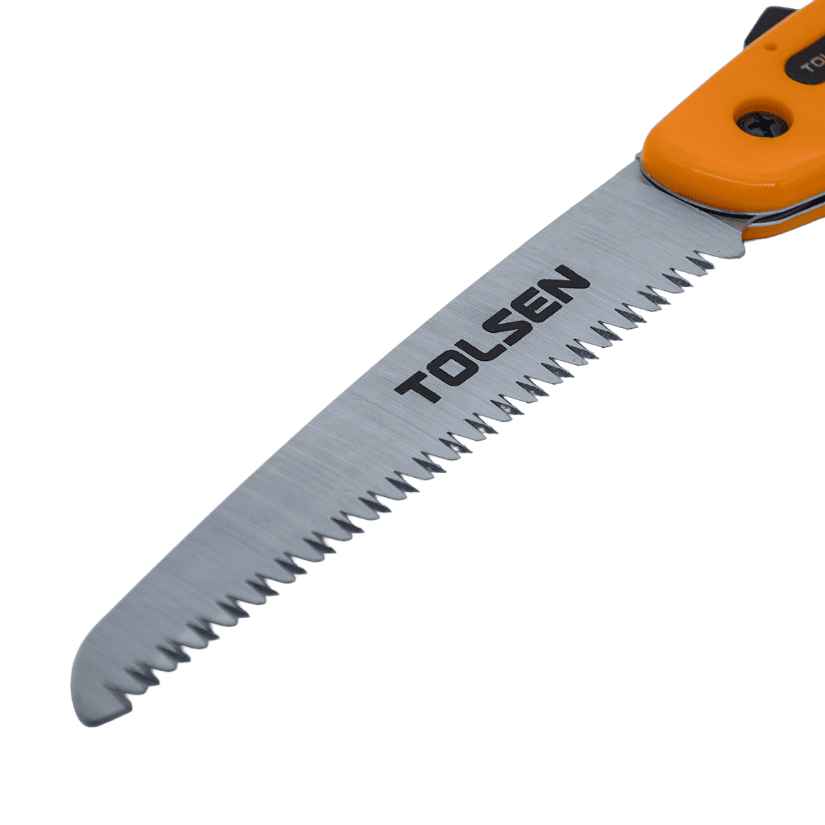 Sierra plegable, Tolsen, mango plástico, 180mm, 7″, 31014