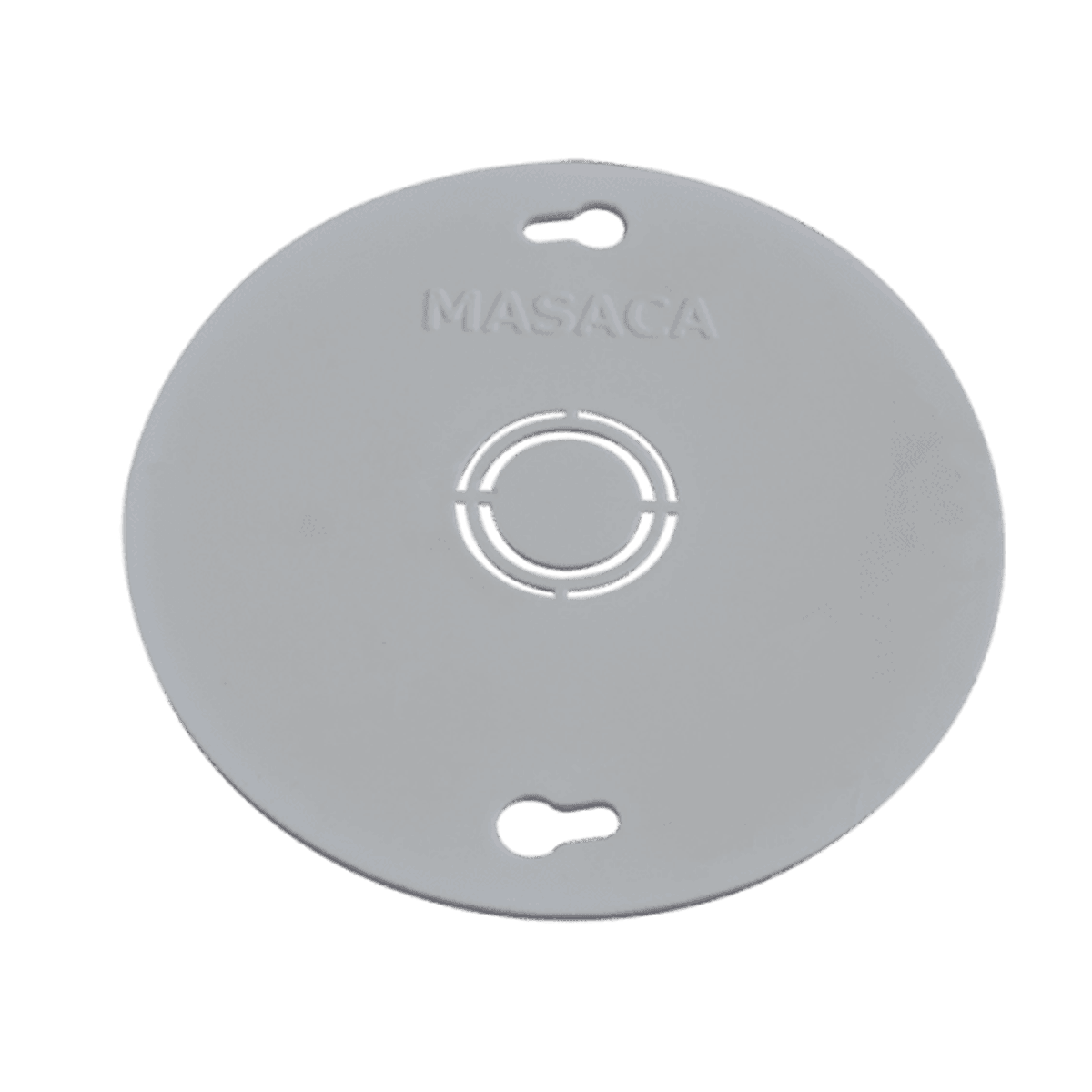 Placa redonda, Gerfor, PVC, con hueco, TR001