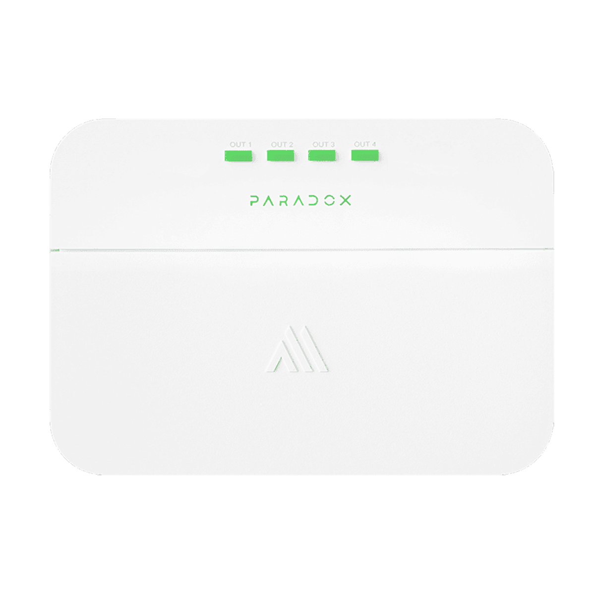 Expansor, Paradox, (M25), inalámbrico, de 4 salidas programables, capacidad de conmutación hasta 24V/1A por salida y sensor de temperatura integrado, alimentación a 12V con batería de litio recargable (hasta 10 días de respaldo) CE/FCC, PGM4M