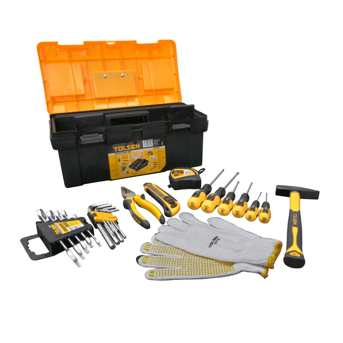 Caja de Herramientas de Mano Tolsen 85361 26 Piezas