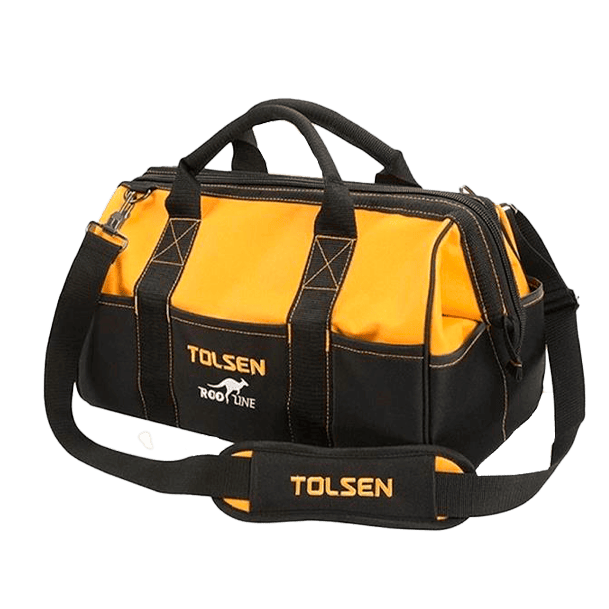 Bolso para herramientas, Tolsen, tipo maletín, con correa, 17″, 80101