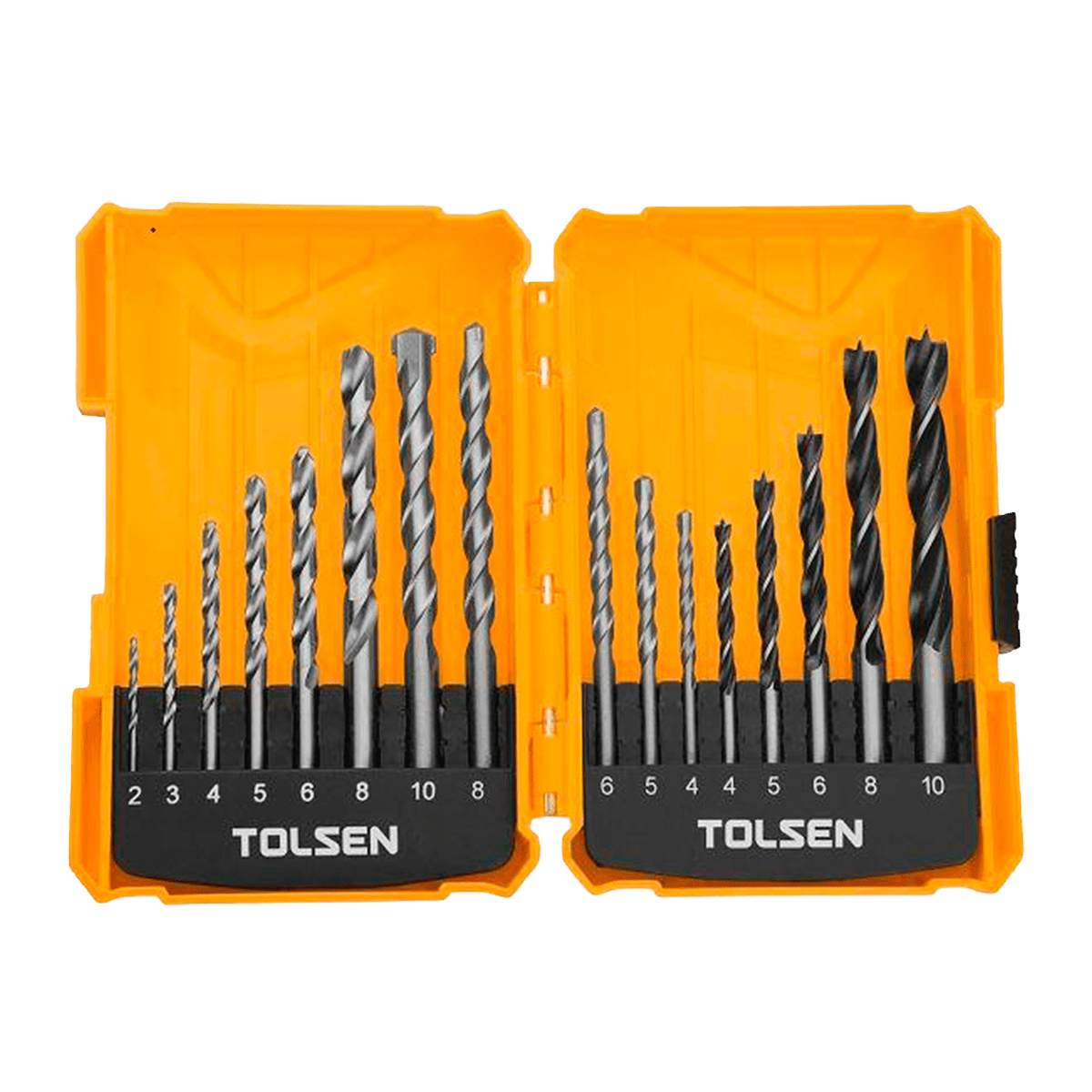Juego de brocas para taladro, Tolsen, 16pcs, 75628