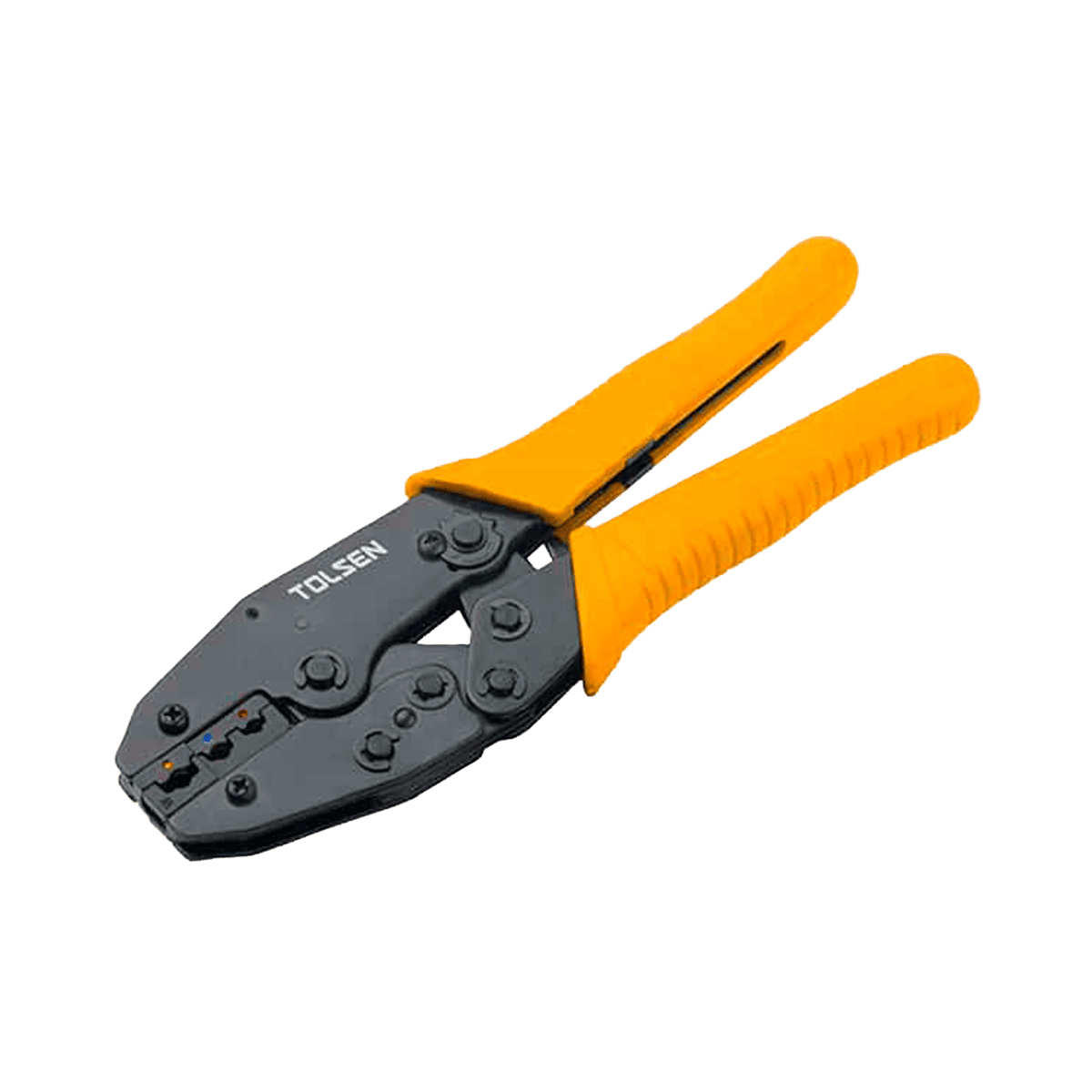Alicate remachador, Tolsen, 220mm, 8,7″, DIN, 0,5 – 6mm², acero reforzado, 38056