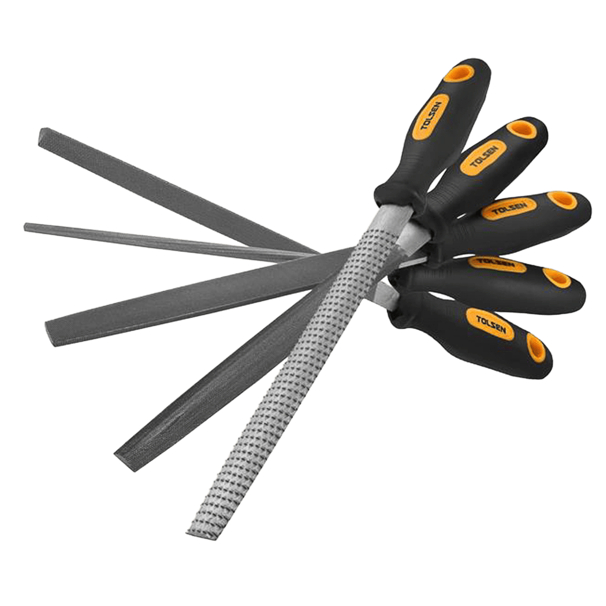 Juego de limas, Tolsen, 200mm, 8″, 5pcs, 32038