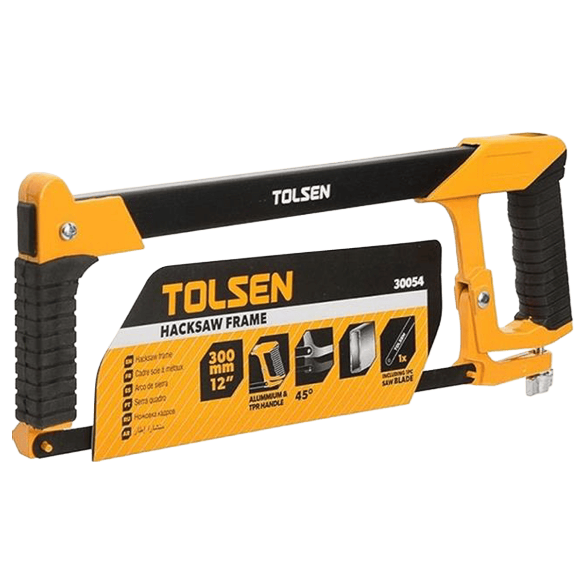 Segueta de marco ajustable, Tolsen, 300mm, 12″, 30054