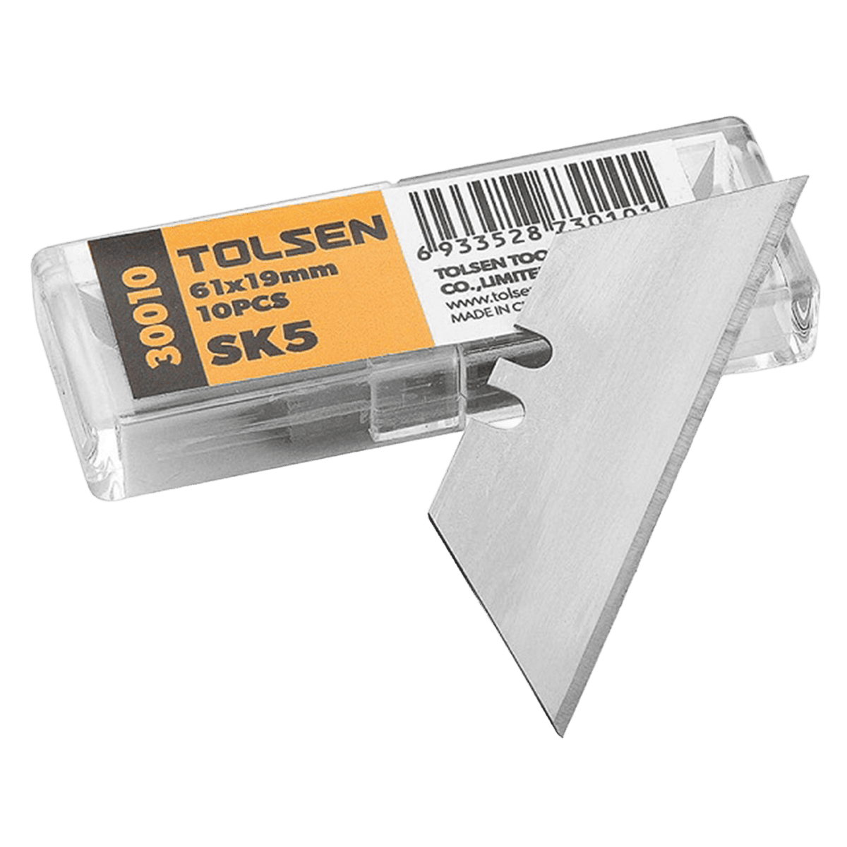 Juego de cuchillas para cúter, Tolsen, 61 x 31 x 19mm, 30010
