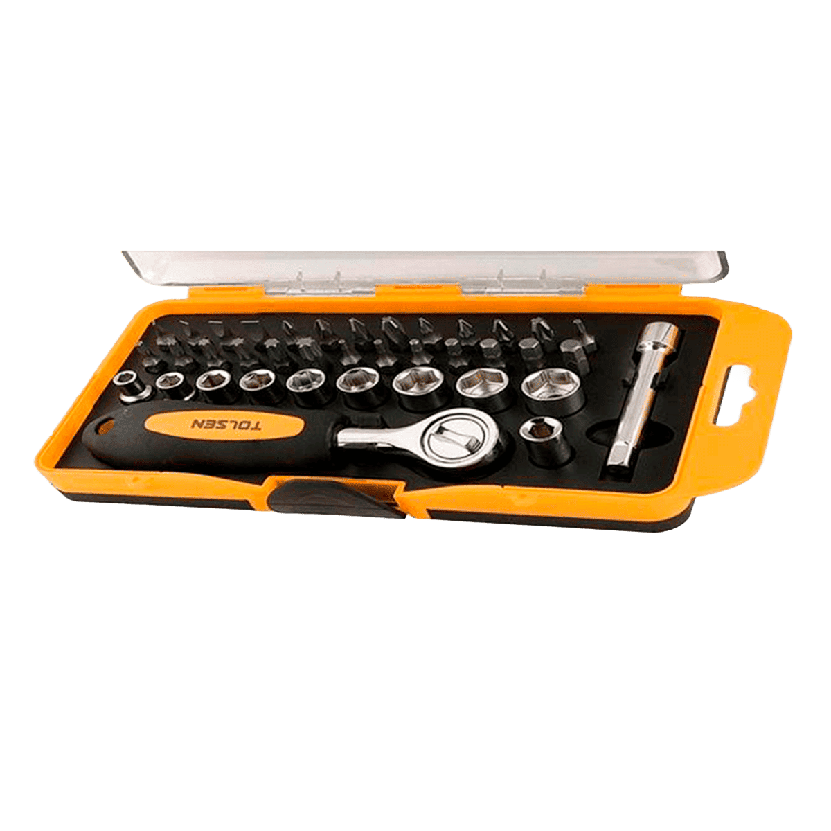 Kit de Cubos y Puntas Tolsen 20035 1/4″ 38 Piezas