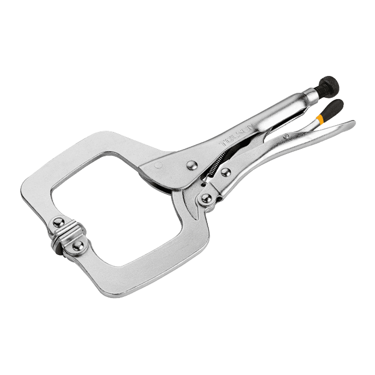 Alicate de presión, Tolsen, tipo C, 280mm, 11″, apertura máxima 90mm, 10056